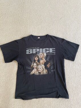 The Return of the Spice Girls Black Graphic Tee